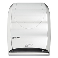 San Jamar Smart System with iQ Sensor Towel Dispenser, 16.5 x 9.75 x 12, Silver (SJMT1470SS)
