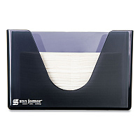 San Jamar Countertop Folded Towel Dispenser, 11 x 4.38 x 7, Black Pearl (SJMT1720TBK)