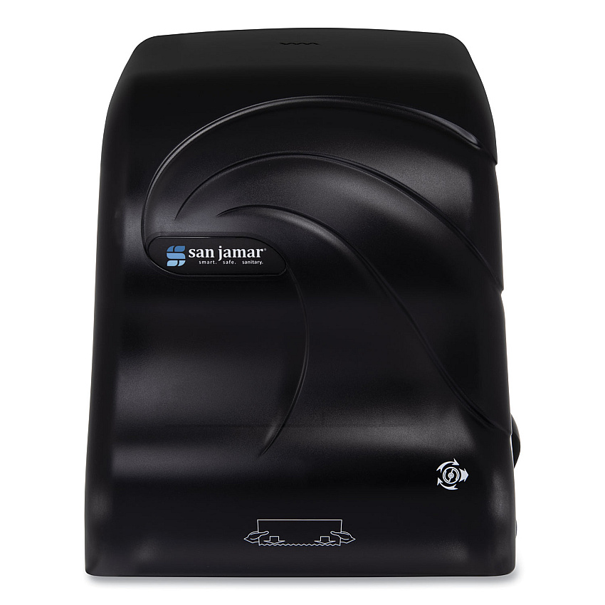 San Jamar Simplicity Mechanical Roll Dispenser, 12.38 x 9.5 x 14.63, Black Pearl (SJMT7490TBK)