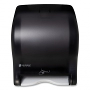 San Jamar Smart Essence Electronic Roll Towel Dispenser, 11.88 x 9.1 x 14.4, Black (T8400TBK)