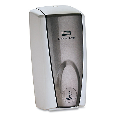 Rubbermaid Commercial AutoFoam Touch-Free Dispenser, 1,100 mL, 5.18 x 5.25 x 10.86, White/Gray Pearl (RCP750140CT)