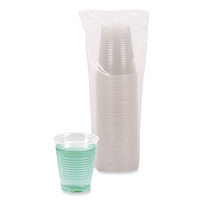 Boardwalk Translucent Plastic Cold Cups, 12 oz, Polypropylene, 50/Pack (BWKTRANSCUP12PK)