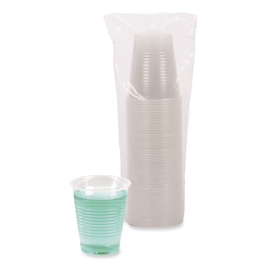 Boardwalk Translucent Plastic Cold Cups, 12 oz, Polypropylene, 50/Pack (BWKTRANSCUP12PK)
