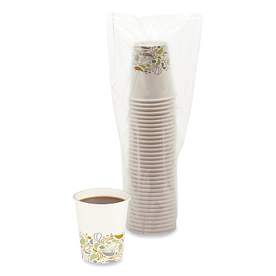 Boardwalk Deerfield Printed Paper Hot Cups, 8 oz, 50 Cups/Sleeve, 20 Sleeves/Carton (BWKDEER8HCUP)