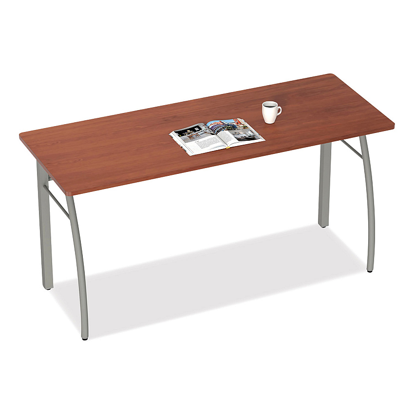 Linea Italia Trento Line Rectangular Desk, 59.13" x 23.63" x 29.5", Cherry (LITTR742CH)