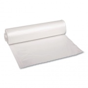 Boardwalk Recycled Low-Density Polyethylene Can Liners, 33 gal, 1.4 mil, 33" x 39", Clear, 10 Bags/Roll, 10 Rolls/Carton (534)