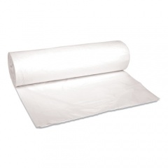 Boardwalk Low-Density Waste Can Liners, 45 gal, 0.6 mil, 40" x 46", White, 25 Bags/Roll, 4 Rolls/Carton (4046EXH)