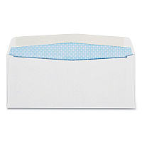 Quality Park Double Window Security-Tinted Check Envelope, #8 5/8, Commercial Flap, Gummed Closure, 3.63 X 8.63, White, 550/box (90080A)