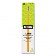 Dixon No. 2 Pencil, HB (#2), Black Lead, Yellow Barrel, Dozen (X14402X)