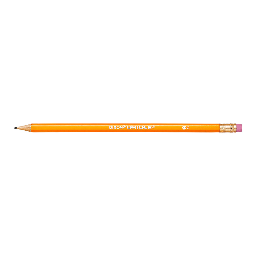 Dixon Oriole Presharpened Pencils, HB (#2), Black Lead, Yellow Barrel, 144/Pack (DIXX12866X)