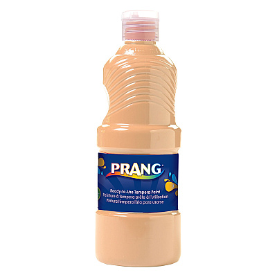 Prang Ready-to-Use Tempera Paint, Peach, 16 oz Dispenser-Cap Bottle (DIXX21634)