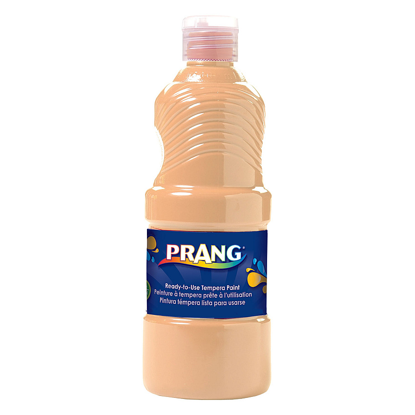 Prang Ready-to-Use Tempera Paint, Peach, 16 oz Dispenser-Cap Bottle (DIXX21634)