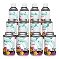 TimeMist Premium Metered Air Freshener Refill, Spring Flowers, 5.3 oz Aerosol Spray, 12/Carton (TMS1042712)