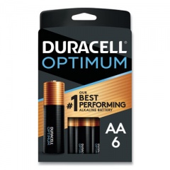 Duracell Optimum Alkaline AA Batteries, 6/Pack (OPT1500B6PRT)