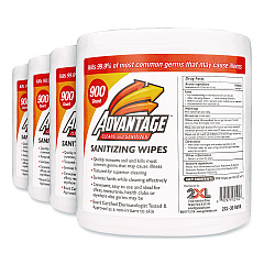 2XL Gym Wipes Advantage, 1-Ply, 6 x 8, Unscented, White, 900/Roll, 4 Rolls/Carton (TXLL36R)