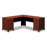 Bush Enterprise Collection L-Desk Pedestal, 70.13" x 70.13" x 29.75", Harvest Cherry, (Box 1 of 2) (2910CSA103)