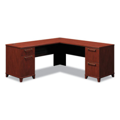 Bush Enterprise Collection L-Desk Pedestal, 70.13" x 70.13" x 29.75", Harvest Cherry, (Box 1 of 2) (2910CSA103)