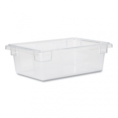 Rubbermaid Commercial Food/Tote Boxes, 3.5 gal, 18 x 12 x 6, Clear, Plastic (3309CLE)