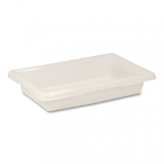 Rubbermaid Commercial Food/Tote Boxes, 2 gal, 18 x 12 x 3.5, White, Plastic (3507WHI)