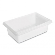 Rubbermaid Commercial Food/Tote Boxes, 3.5 gal, 18 x 12 x 6, White, Plastic (3509WHI)