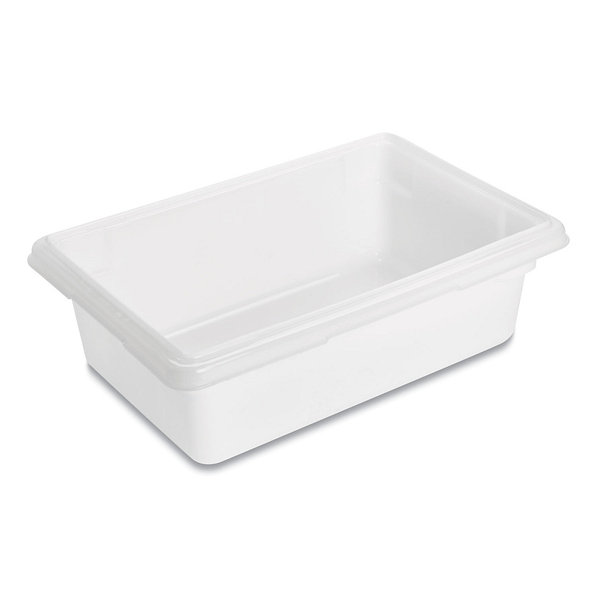 Rubbermaid Commercial Food/Tote Boxes, 3.5 gal, 18 x 12 x 6, White, Plastic (RCP3509WHI)