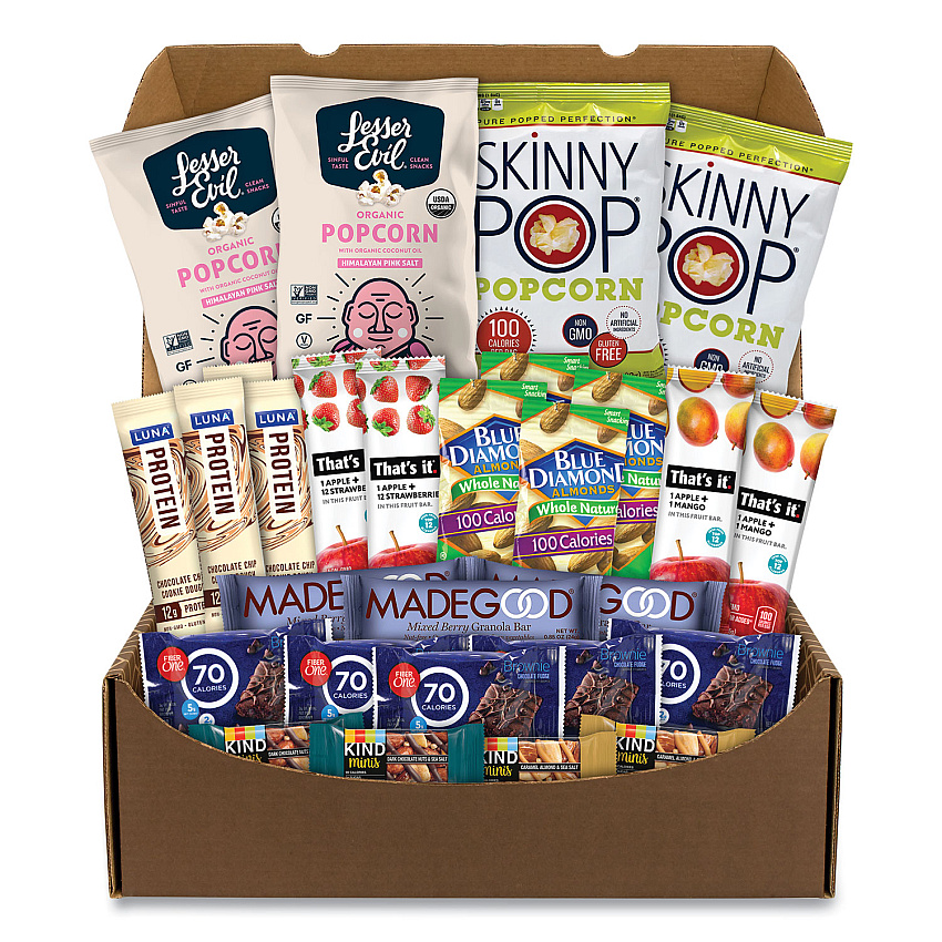 Snack Box Pros Low Calories Snack Box, 28 Assorted Snacks/Box (GRR70000128)