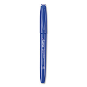 Universal Pen-Style Permanent Marker, Fine Bullet Tip, Blue, Dozen (UNV07073)