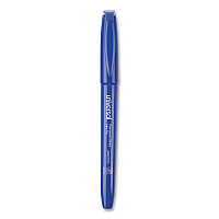 Universal Pen-Style Permanent Marker, Fine Bullet Tip, Blue, Dozen (UNV07073)
