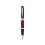 Cross Bailey Roller Ball Pen, Stick, Medium 0.5 mm, Black Ink, Red Barrel (04558)