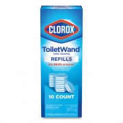Clorox Disinfecting ToiletWand Refill Heads, Blue/White, 10/Pack, 6 Packs/Carton (31620)