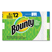 Bounty Select-a-Size Kitchen Roll Paper Towels, 2-Ply, White, 5.9 x 11, 110 Sheets/Roll, 6 Rolls/Carton (PGC74801)