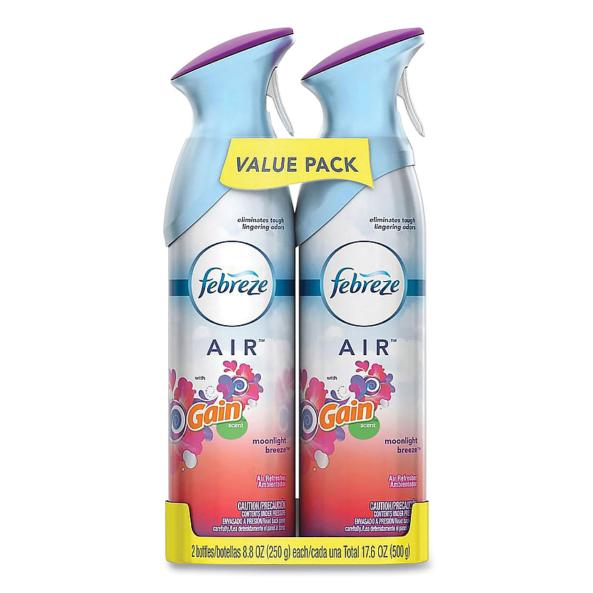 Febreze AIR, Gain Moonlight Breeze, 8.8 oz Aerosol Spray, 2/Pack (PGC97809)