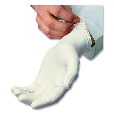 AMBITEX L5101 Series Powdered Latex Gloves, 4 mil, Large, Cream, 100/Box (TXILLG5101)