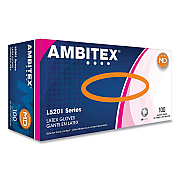 AMBITEX L5201 Series Powder-Free Latex Gloves, 4 mil, Medium, Cream, 100/Box (TXILMD5201)