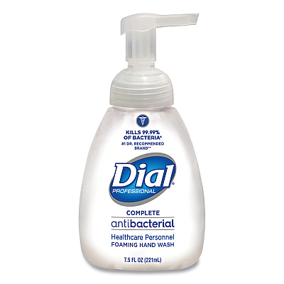 Dial Professional Antibacterial Foaming Hand Wash, Original Scent, 7.5 oz, 12/Carton (DIA81075)