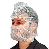 Polylite Hood Beard Cover 14 Gram White One Size 1000/cs, Case Of 1000 (M2302W)