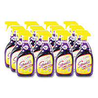 Sparkle Glass Cleaner, 33.8 oz Spray Bottle, 12/Carton (FUN20345CT)