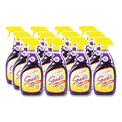 Sparkle Glass Cleaner, 33.8 oz Spray Bottle, 12/Carton (FUN20345CT)
