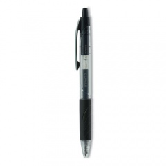 Universal Comfort Grip Gel Pen, Retractable, Medium 0.7 mm, Black Ink, Clear/Black Barrel, 36/Pack (39910)