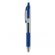 Universal Comfort Grip Gel Pen, Retractable, Medium 0.7 mm, Blue Ink, Clear/Blue Barrel, 36/Pack (39911)