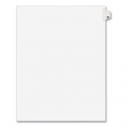 Preprinted Legal Exhibit Side Tab Index Dividers, Avery Style, 10-Tab, 26, 11 x 8.5, White, 25/Pack, (1026) (01026)
