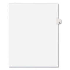 Preprinted Legal Exhibit Side Tab Index Dividers, Avery Style, 10-Tab, 32, 11 x 8.5, White, 25/Pack, (1032) (01032)