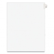 Preprinted Legal Exhibit Side Tab Index Dividers, Avery Style, 10-Tab, 51, 11 x 8.5, White, 25/Pack, (1051) (01051)