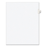 Preprinted Legal Exhibit Side Tab Index Dividers, Avery Style, 10-Tab, 55, 11 x 8.5, White, 25/Pack, (1055) (AVE01055)