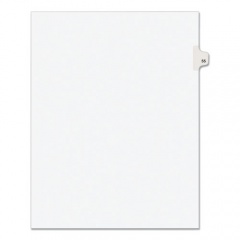 Preprinted Legal Exhibit Side Tab Index Dividers, Avery Style, 10-Tab, 55, 11 x 8.5, White, 25/Pack, (1055) (01055)