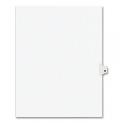 Preprinted Legal Exhibit Side Tab Index Dividers, Avery Style, 10-Tab, 65, 11 x 8.5, White, 25/Pack, (1065) (01065)
