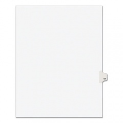 Preprinted Legal Exhibit Side Tab Index Dividers, Avery Style, 10-Tab, 67, 11 x 8.5, White, 25/Pack, (1067) (01067)