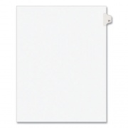 Preprinted Legal Exhibit Side Tab Index Dividers, Avery Style, 10-Tab, 77, 11 x 8.5, White, 25/Pack, (1077) (01077)