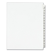 Preprinted Legal Exhibit Side Tab Index Dividers, Avery Style, 25-Tab, 276 to 300, 11 x 8.5, White, 1 Set, (1341) (AVE01341)