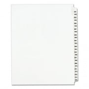 Preprinted Legal Exhibit Side Tab Index Dividers, Avery Style, 25-Tab, 351 to 375, 11 x 8.5, White, 1 Set, (1344) (01344)